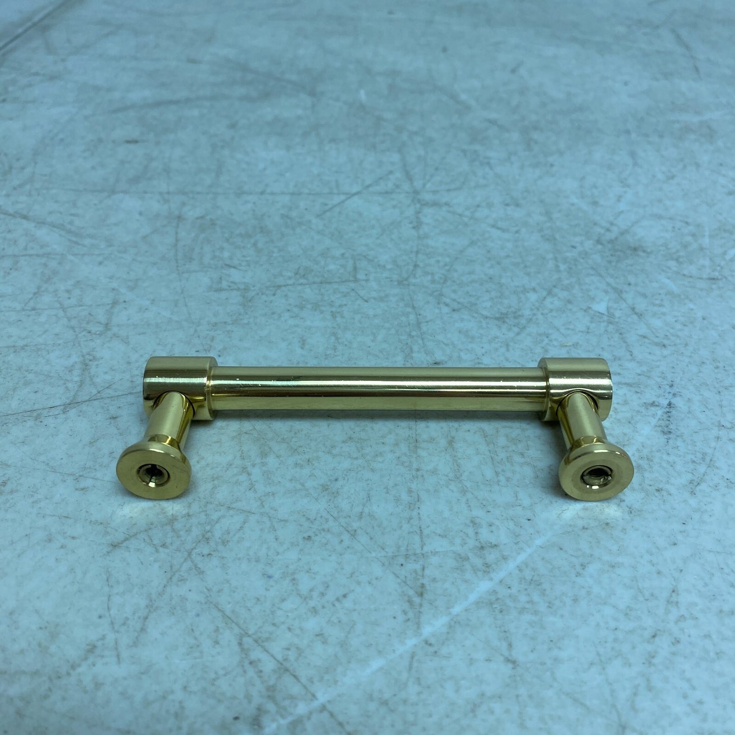 SIGNATURE HARDWARE 3-3/4" Strasbourg Solid Brass Cabinet Pull - Polished Nickel
