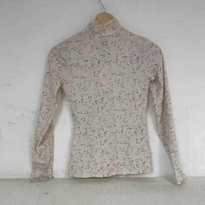 CALIA Women's UV Long Sleeve 1/2 Zip Shirt Mark Making Birch WAX71204 Size XS