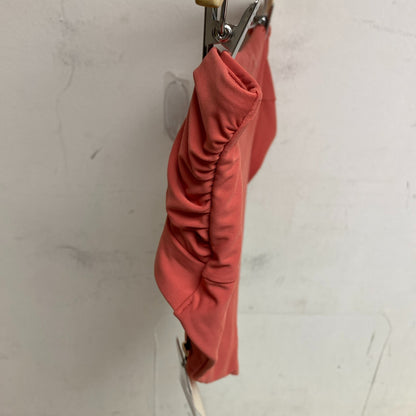 Calia Womens Shirred V Front High rise Bttom Guava Pink Solid WSA23407