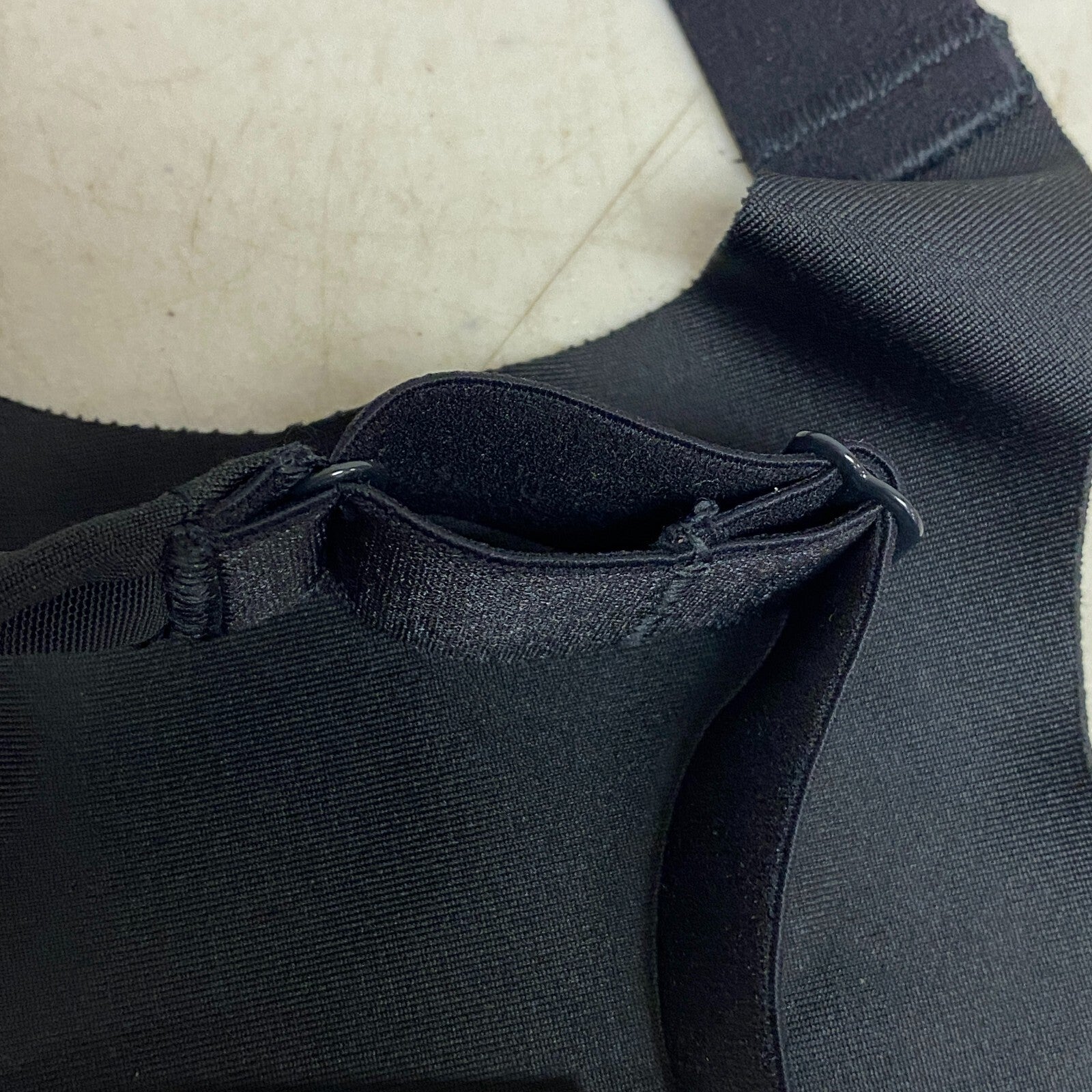 Calia Womens Made to Move Raceback Bra Pure Black Solid Sleeveless WAX17215