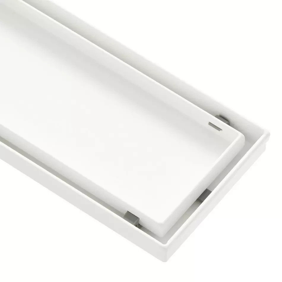 Signature Hardware 18" Cohen Linear Tile-In Shower Drain White