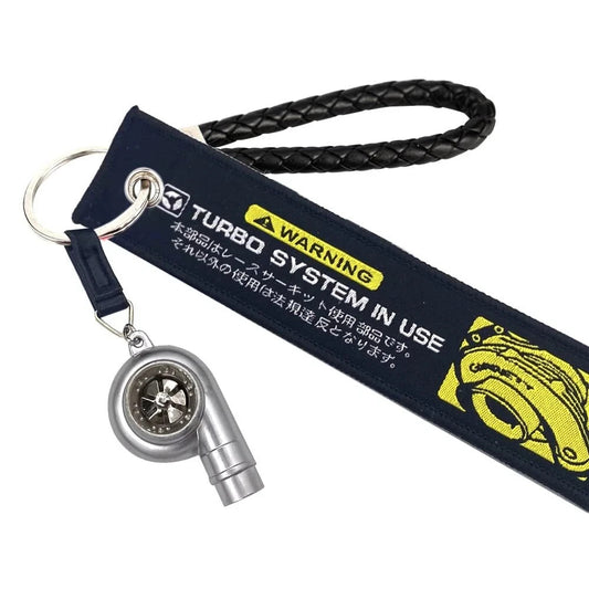 JDM Turbo NOS Auto-Parts Metal Key Chain Aluminum JDM Tag Keychain