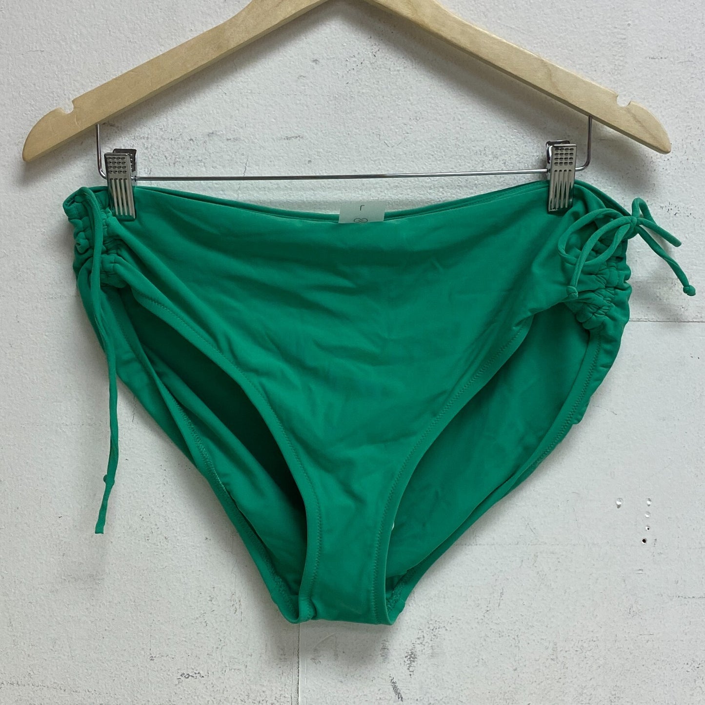 CALIA Women's Ruched Side High Raised Bottom Green Glow WSA23402