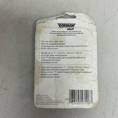 HVAC Heater Hose Connector Dorman 47118