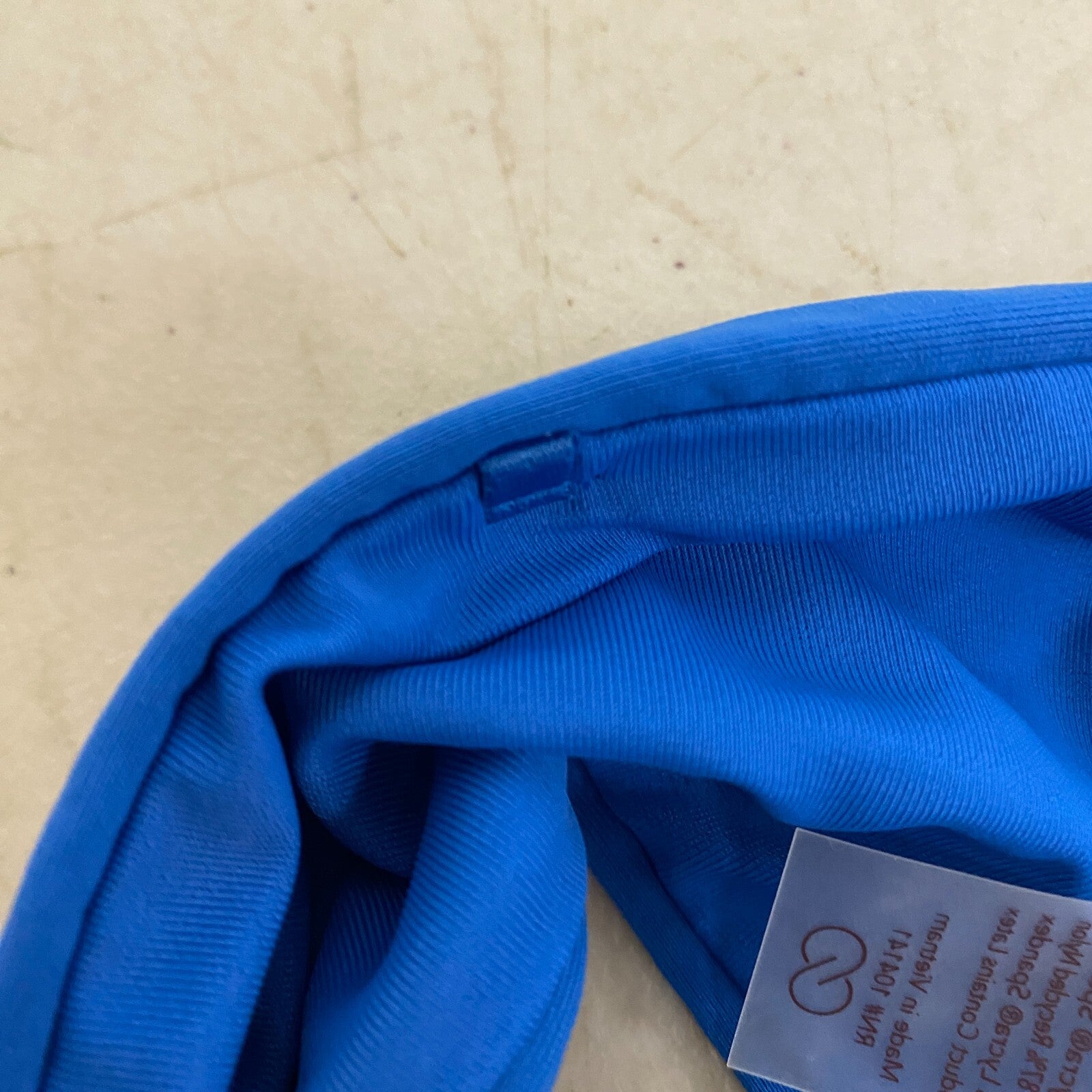 Calia Women's Swim Top Shirred Strapless Bandeau ROYAL BLUE WSA23202 Brand New!