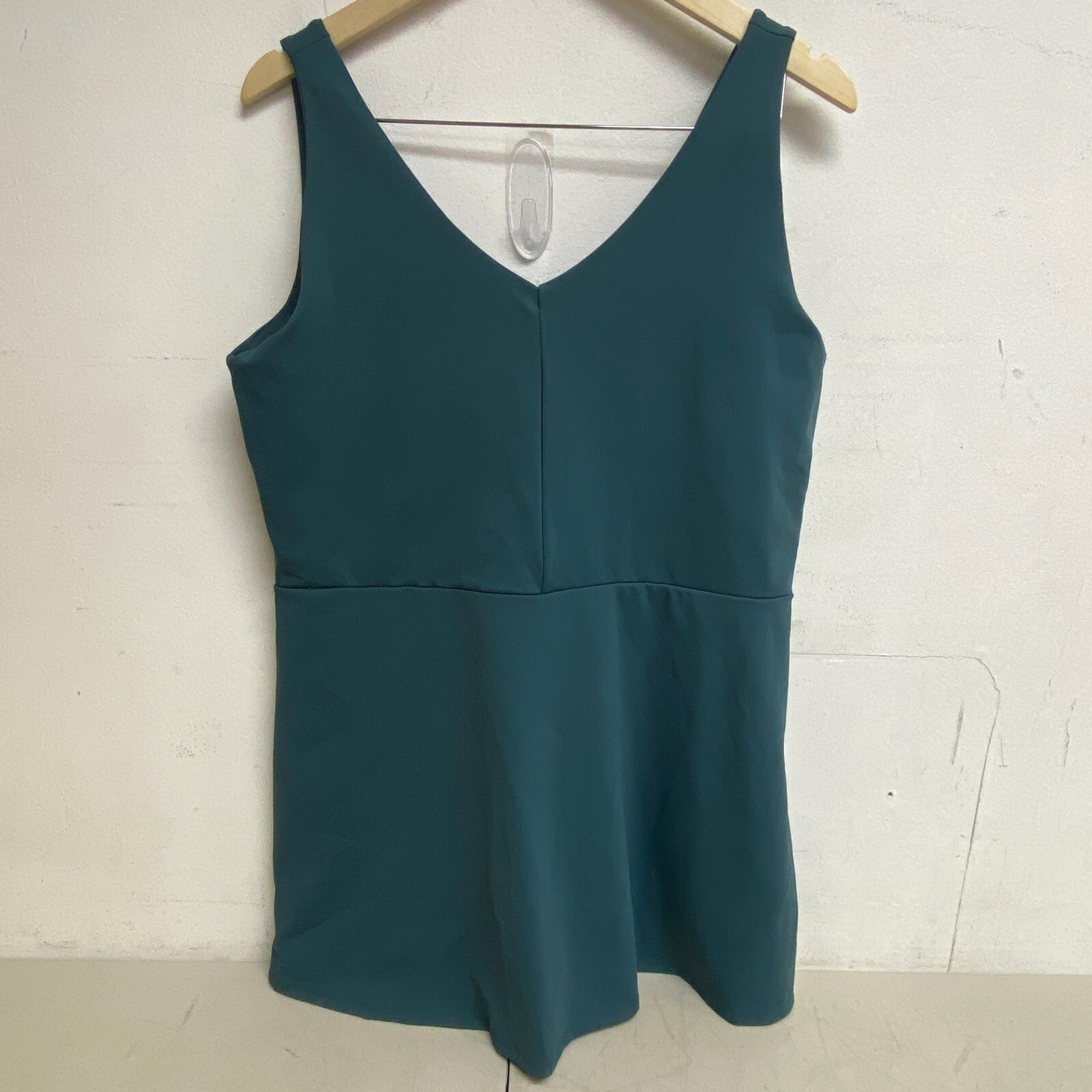 CALIA SLVS Power Move Relaxed Smart V-Neck Dress Deep Aqua WCG19005