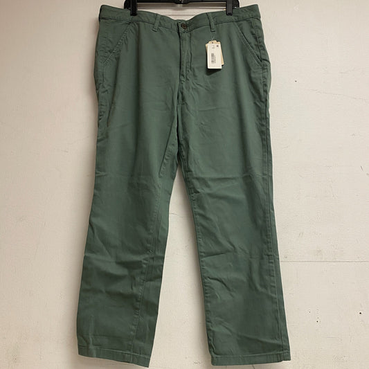 St. John's Bay Woman's Relaxed Fit Girl Pant Mid-Rise Easy Pants Size 16 Laurel