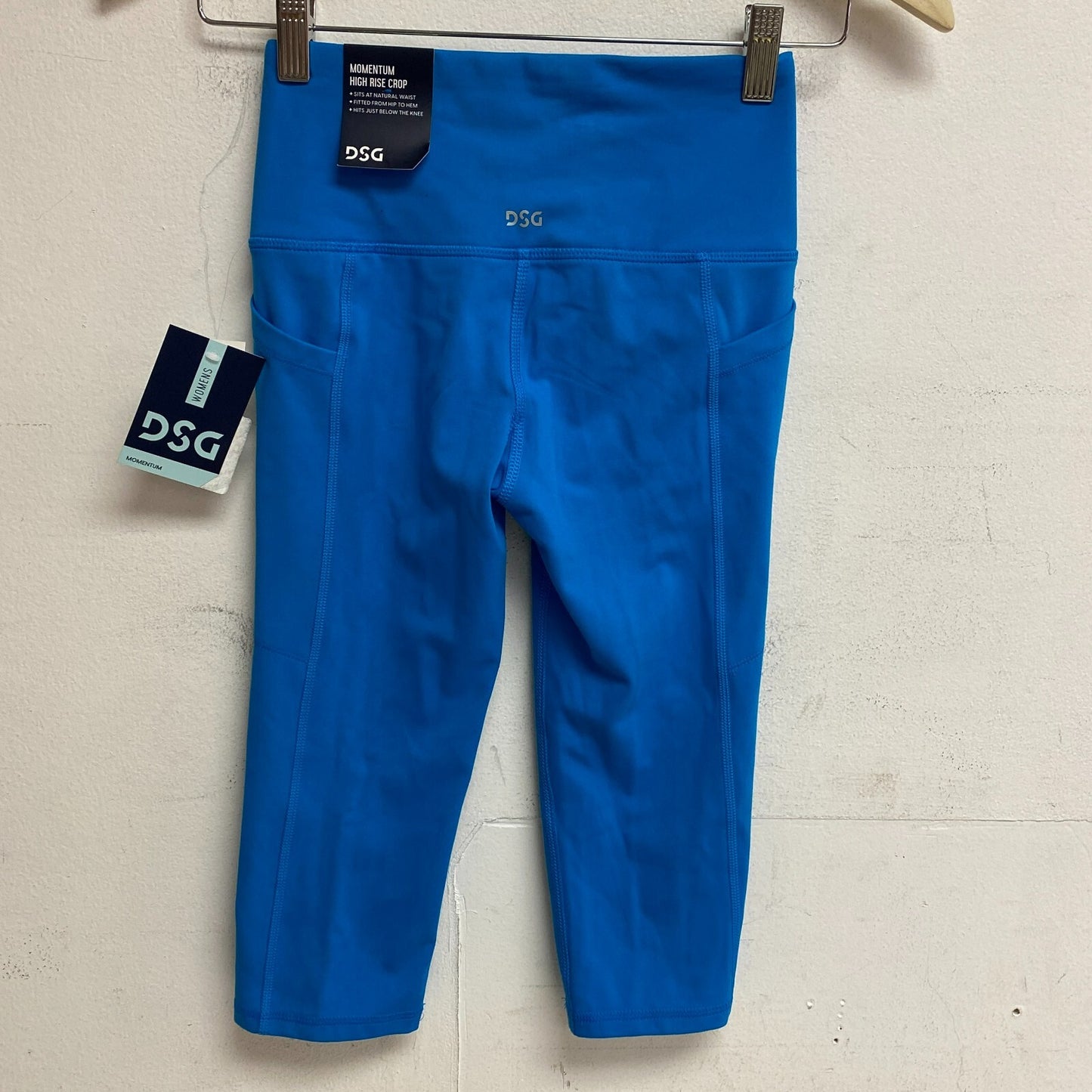 DSG Women's Momentum Performance Cropped Leggings Paradise Blue DAW12328