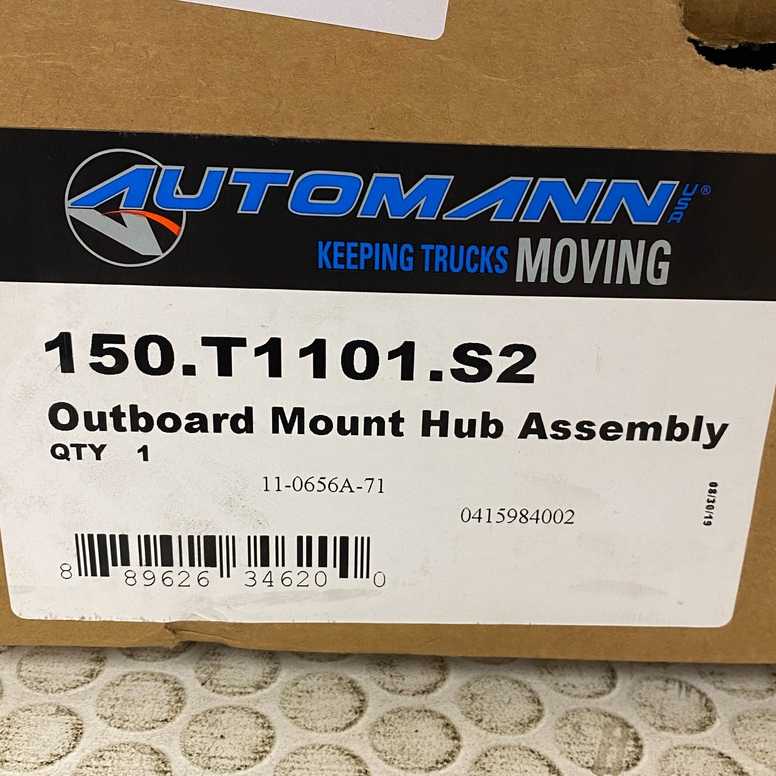Automann Outboard Mount Hub Assembly w/ Studs 150.T1101.S2 for Truck Axles