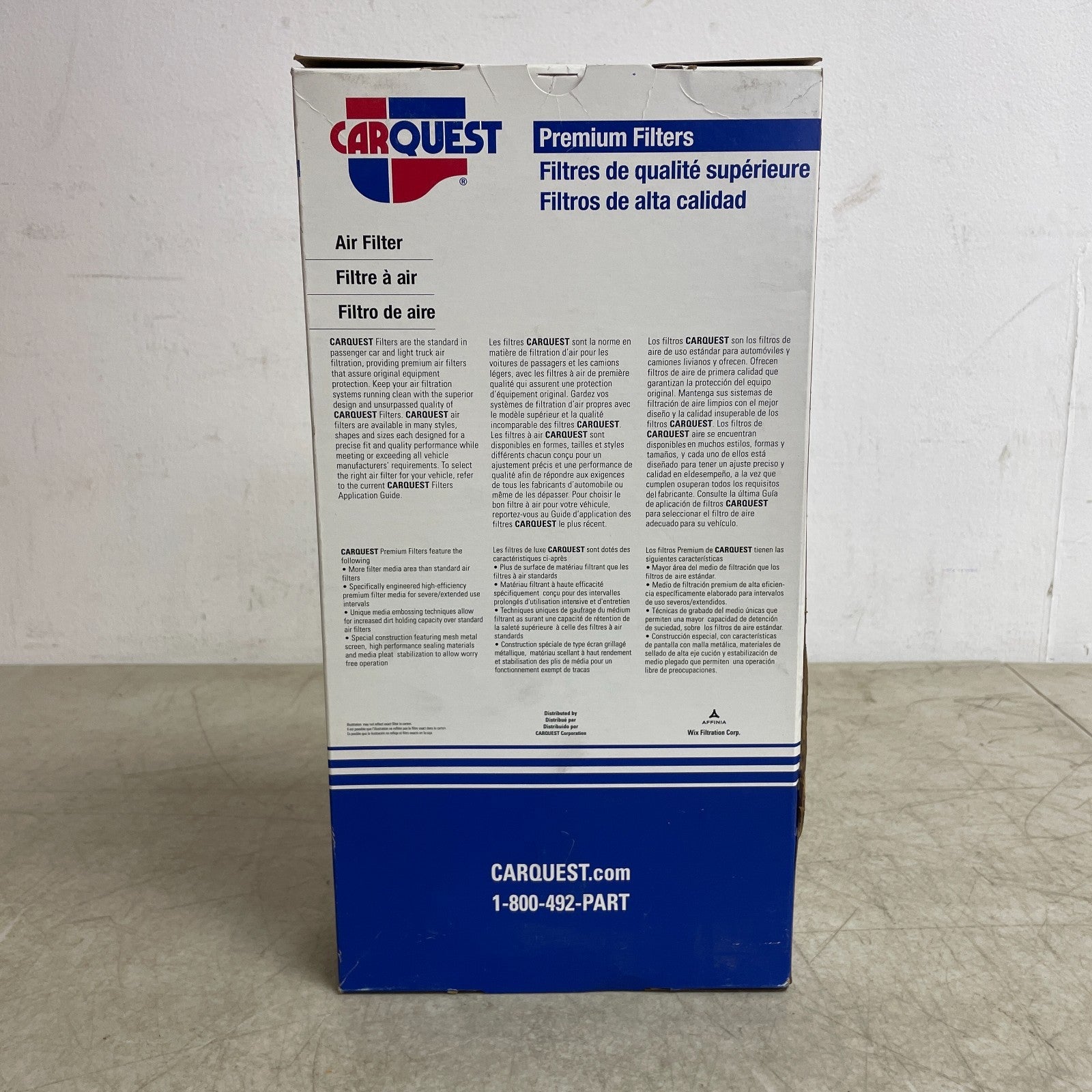 Carquest 88110 Premium Engine Air Filter Repl WIX 42895 Honda 17220P13000