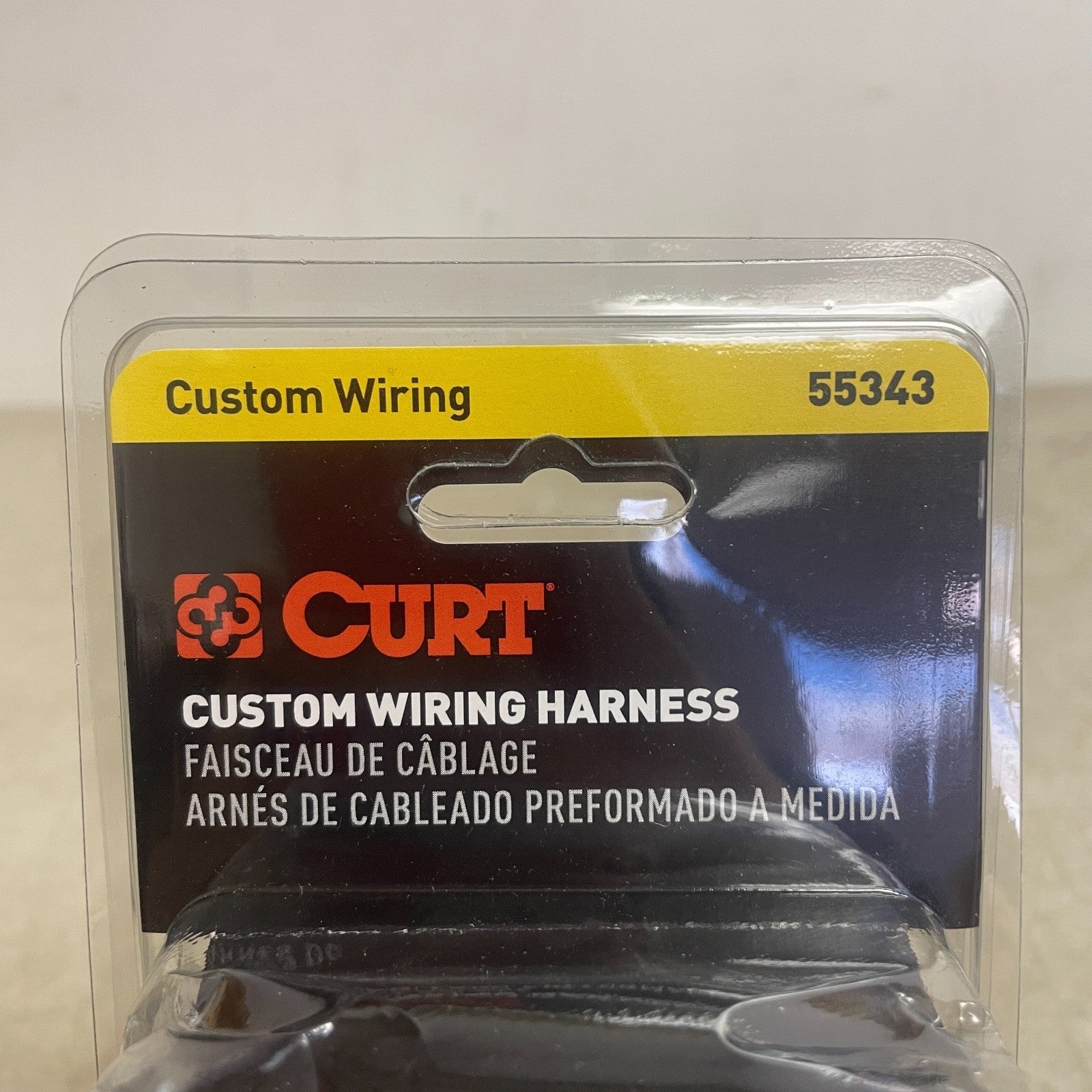 CURT 55343 4-Way Flat Custom Wiring Harness Ford Escape/Econoline/Tribute/Sable