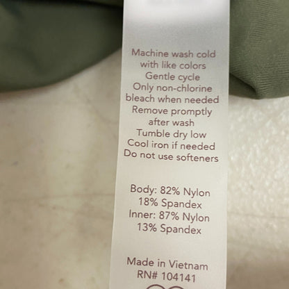 Calia Womens Energized Exercise Dress Dark Olive Solid Sleeveless WAX15035