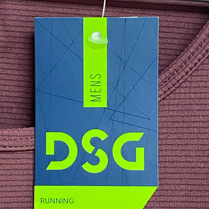 DSG Men's Run Tank Team Burgundy Solid Sleeveless Running DAM22206