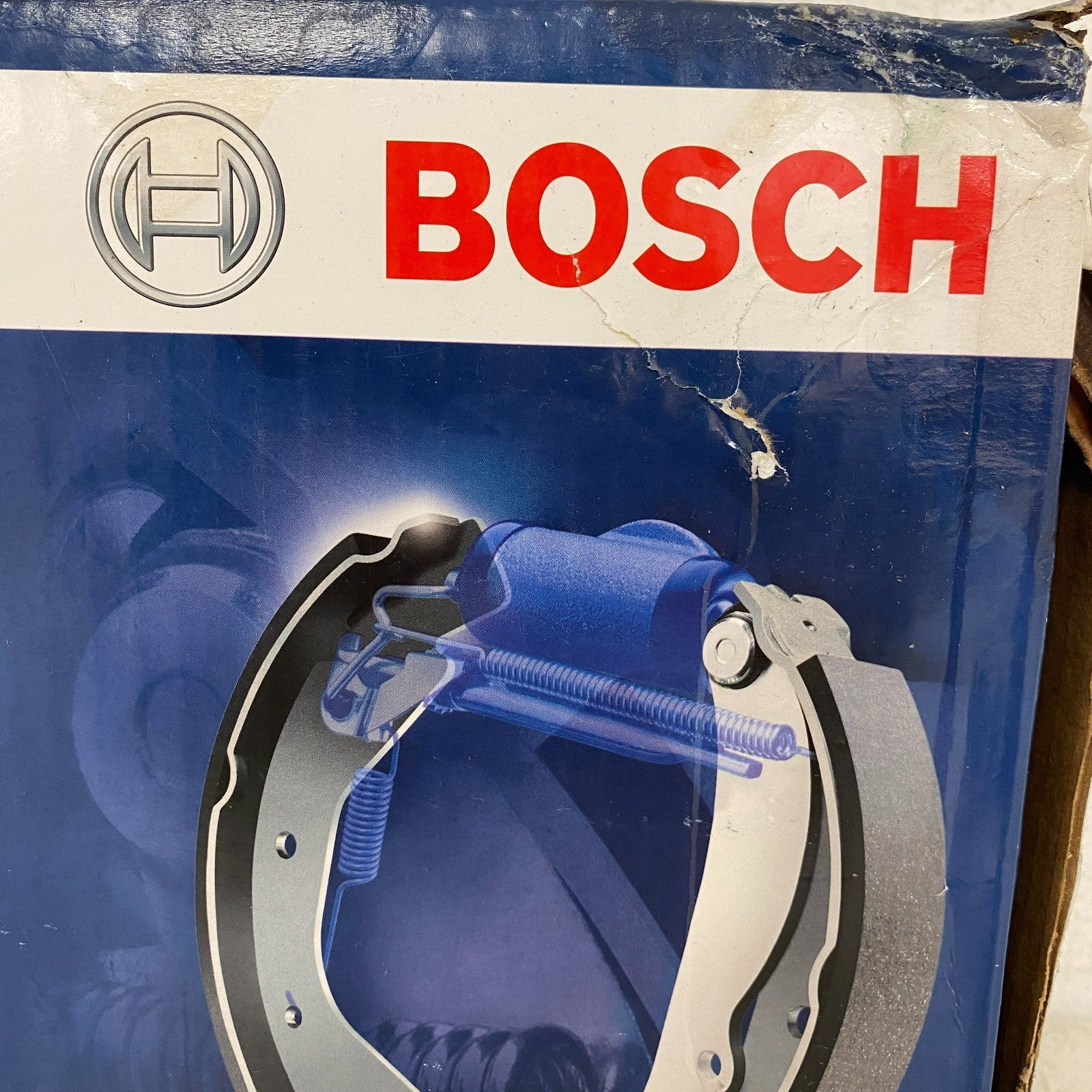 Bosch BS714 Blue Rear Drum Brake Shoe Set for Dodge Caravan Chrysler Voyager