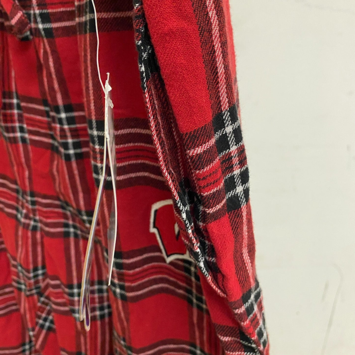 Concept Sports Wisconsin Men's Takeaway Flannel Pants Black/Red FCV/0115