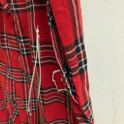 Concept Sports Wisconsin Men's Takeaway Flannel Pants Black/Red FCV/0115