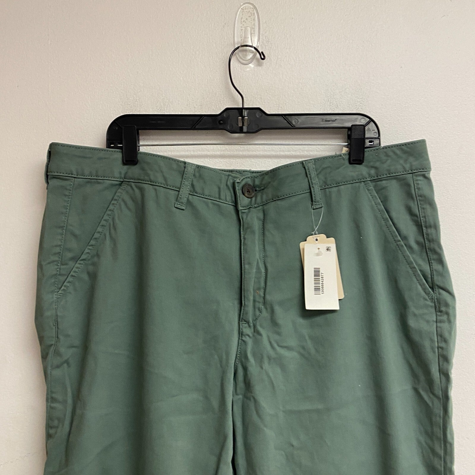 St. John's Bay Woman's Relaxed Fit Girl Pant Mid-Rise Easy Pants Size 16 Laurel