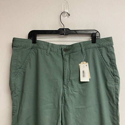 St. John's Bay Woman's Relaxed Fit Girl Pant Mid-Rise Easy Pants Size 16 Laurel