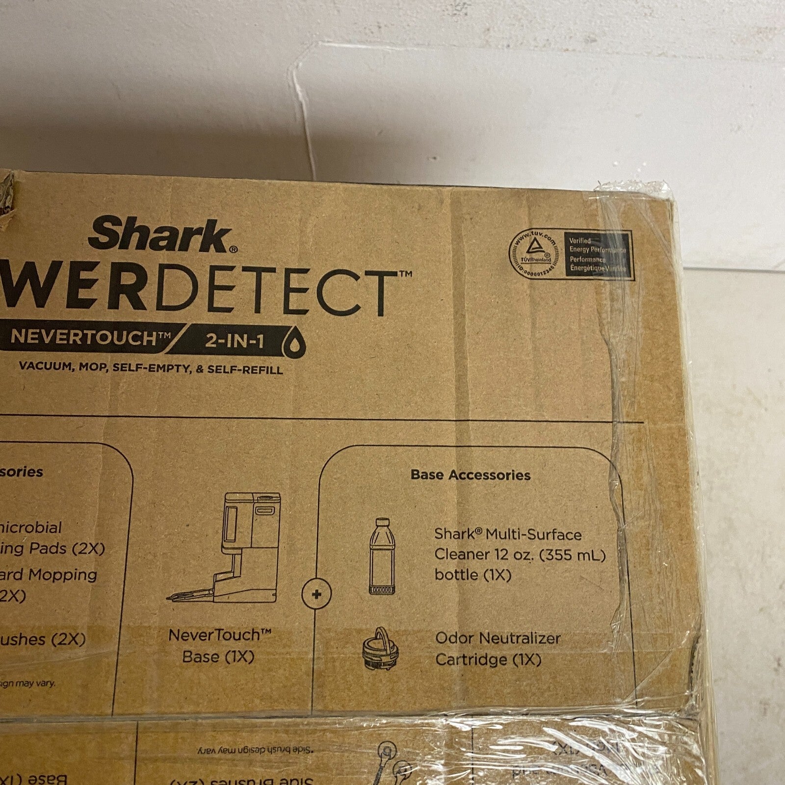 Shark AV2810YS PowerDetect NeverTouch Self- Empty Robot Vacuum & Mop New