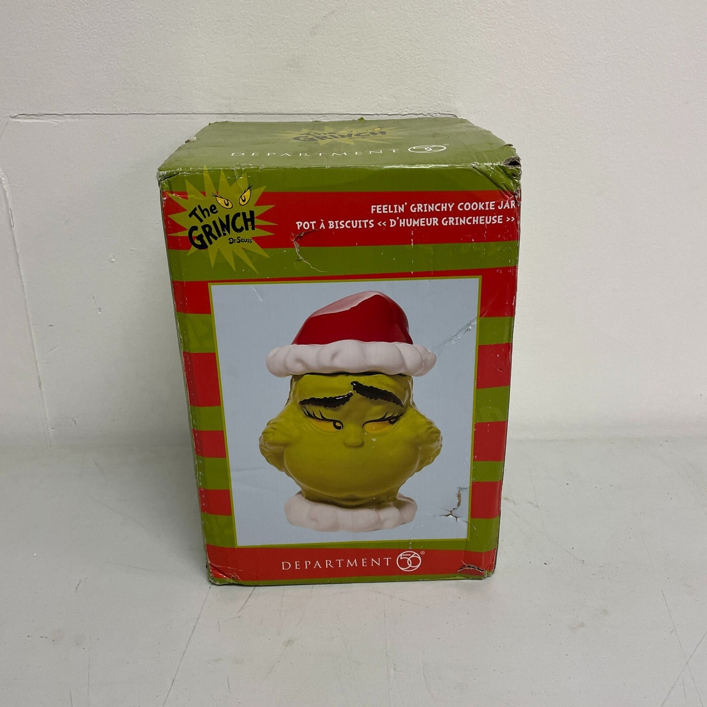 Department 56 The Grinch Who Stole Christmas Feelin' Grinchy Holiday Cookie Jar
