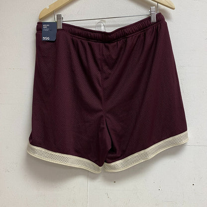 DSG Men's 6" Relaxed Mesh Rec Short Team Burgundy/Light Sand Training DAM23105
