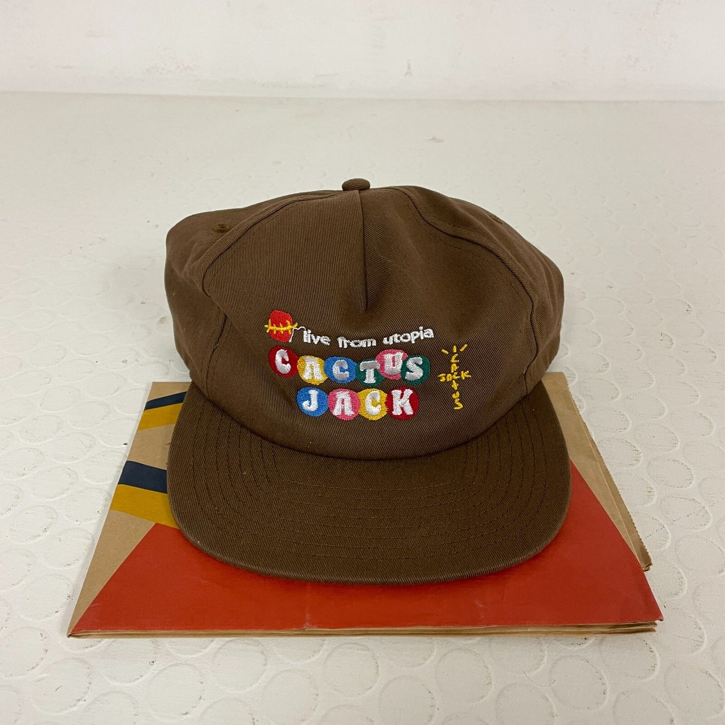 Travis Scott x McDonald's Cj Live From Utopia Hat W/Original Mcdonalds Bag