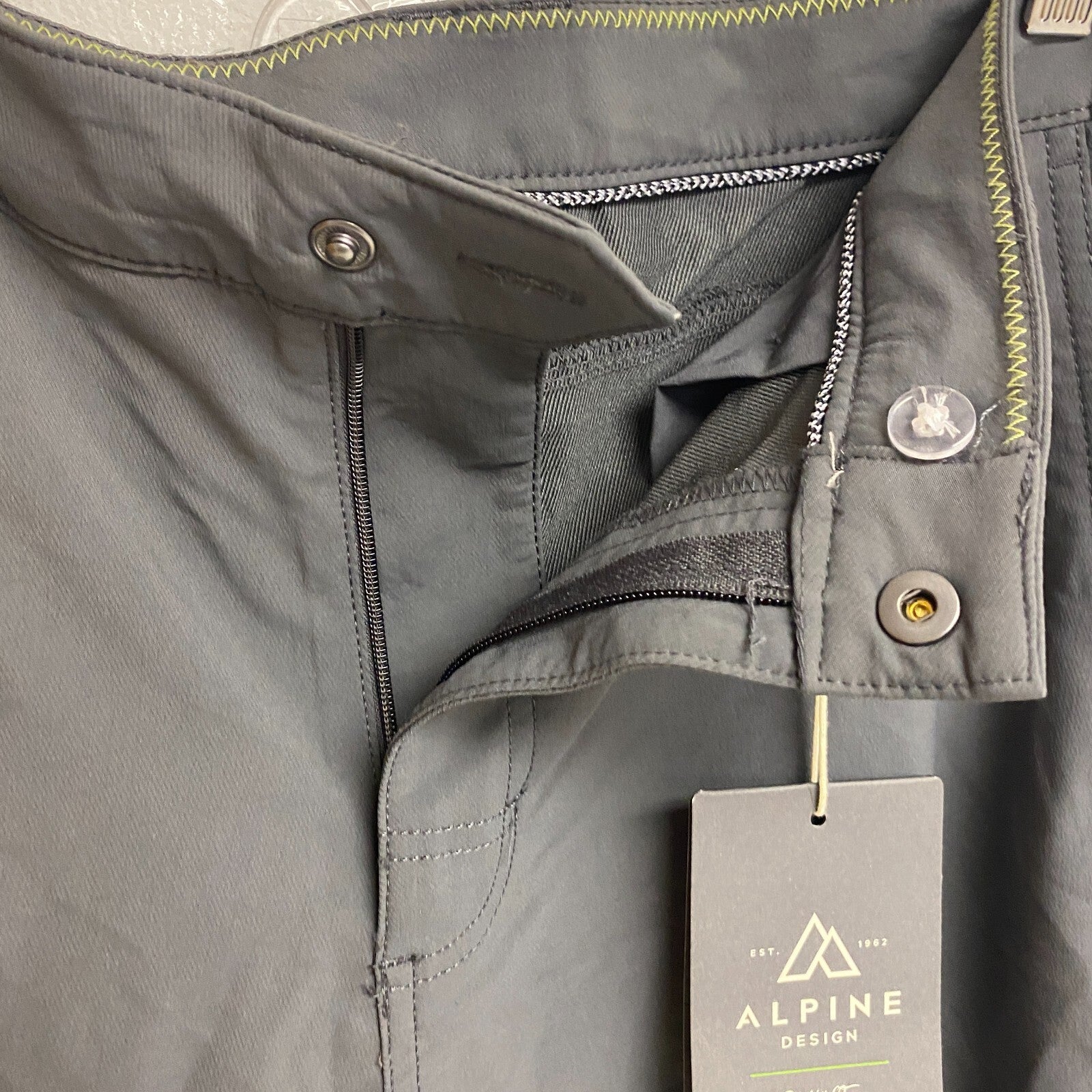 Alpine Design Men's M AD Trailhead Tech Modern Fit Pant 34x34 Asphalt ADM20900