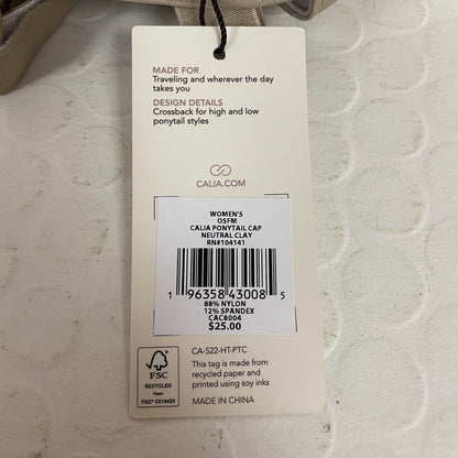 CALIA Women’s Ponytail Cap Neutral Clay Adjustable Hat CAC8004 – Breathable Fit