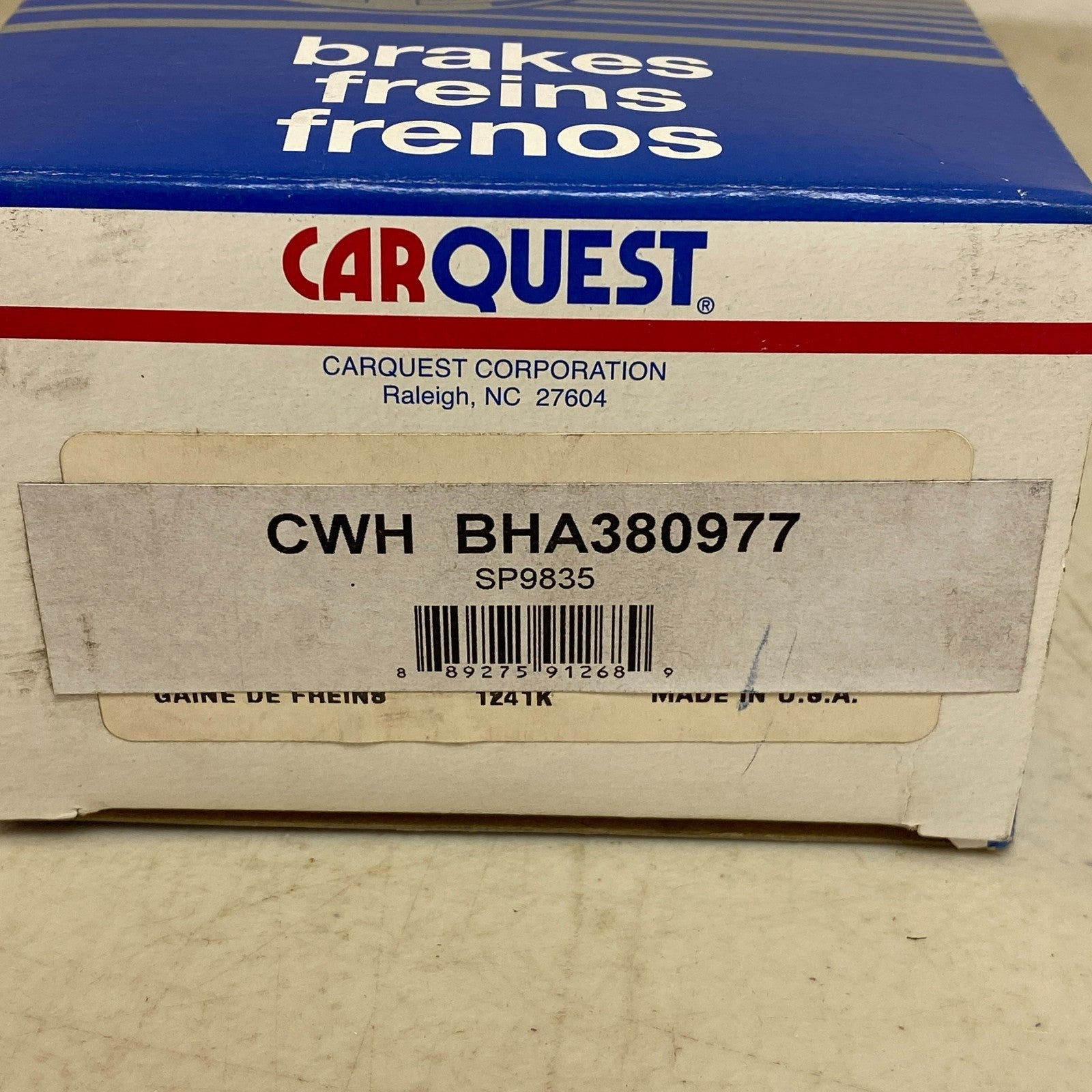 CARQUEST Brake Hydraulic Hose Assembly Black EPDM Rubber Right Rear BHA380977
