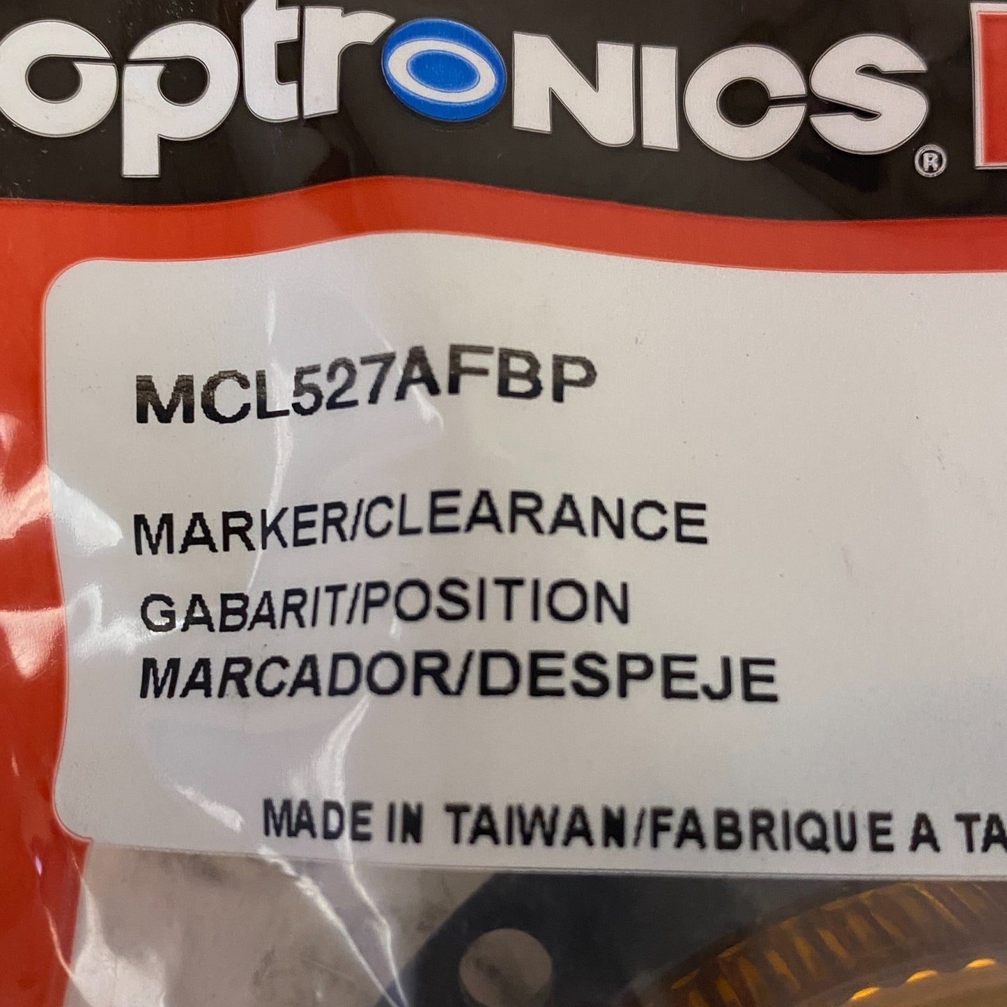 Optronics 2.5″ Round Amber LED Marker Light Flange Mount 5-Pack MCL527AFBP
