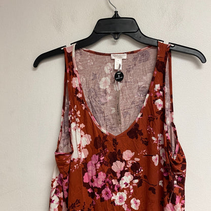 AMBRIELLE SLEEPWEAR 2-pc set sleeveless tank top and pajama pant size M floral