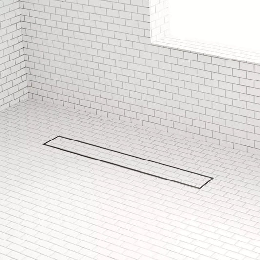 Signature Hardware 60" Cohen Linear Tile-In Shower Drain - Brushed Stainless,,,