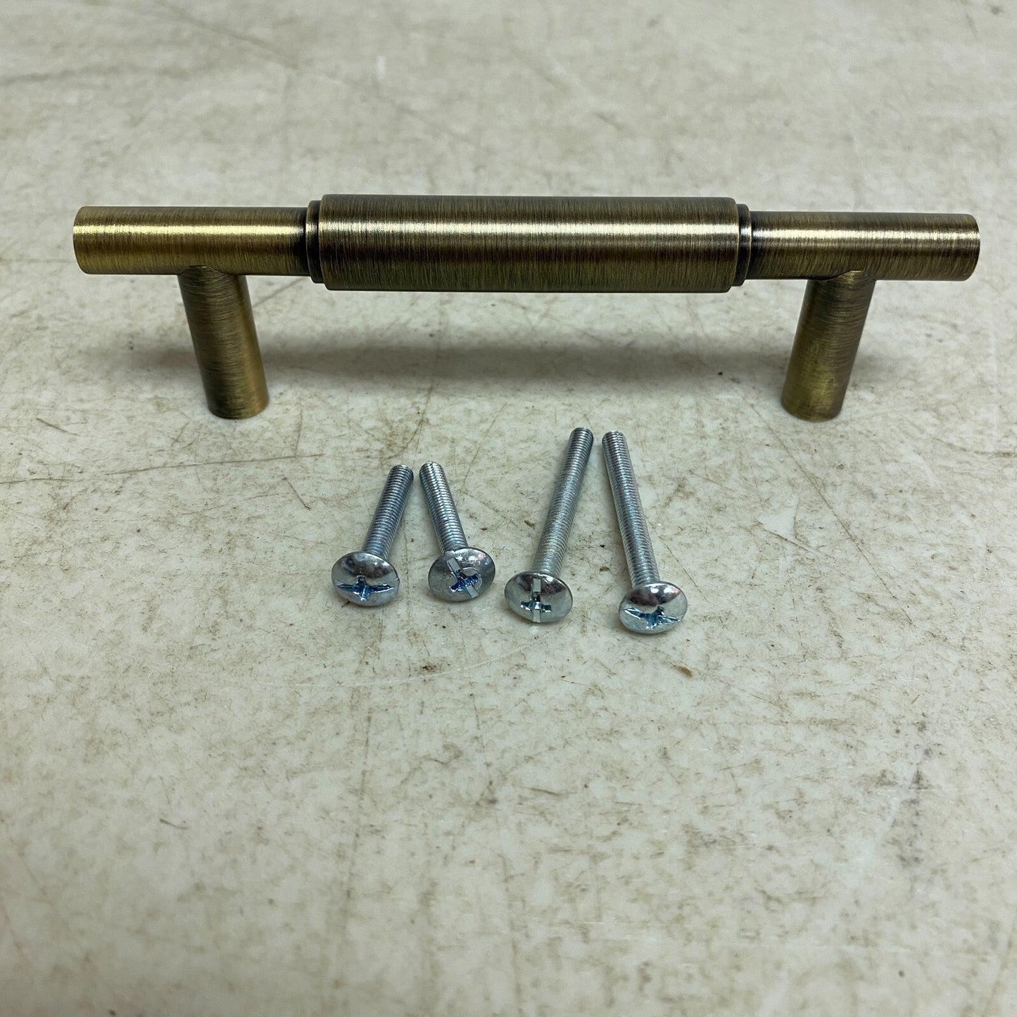 Signature Hardware 3-3/4" Colmar Solid Brass Cabinet Pull - Antique Brass