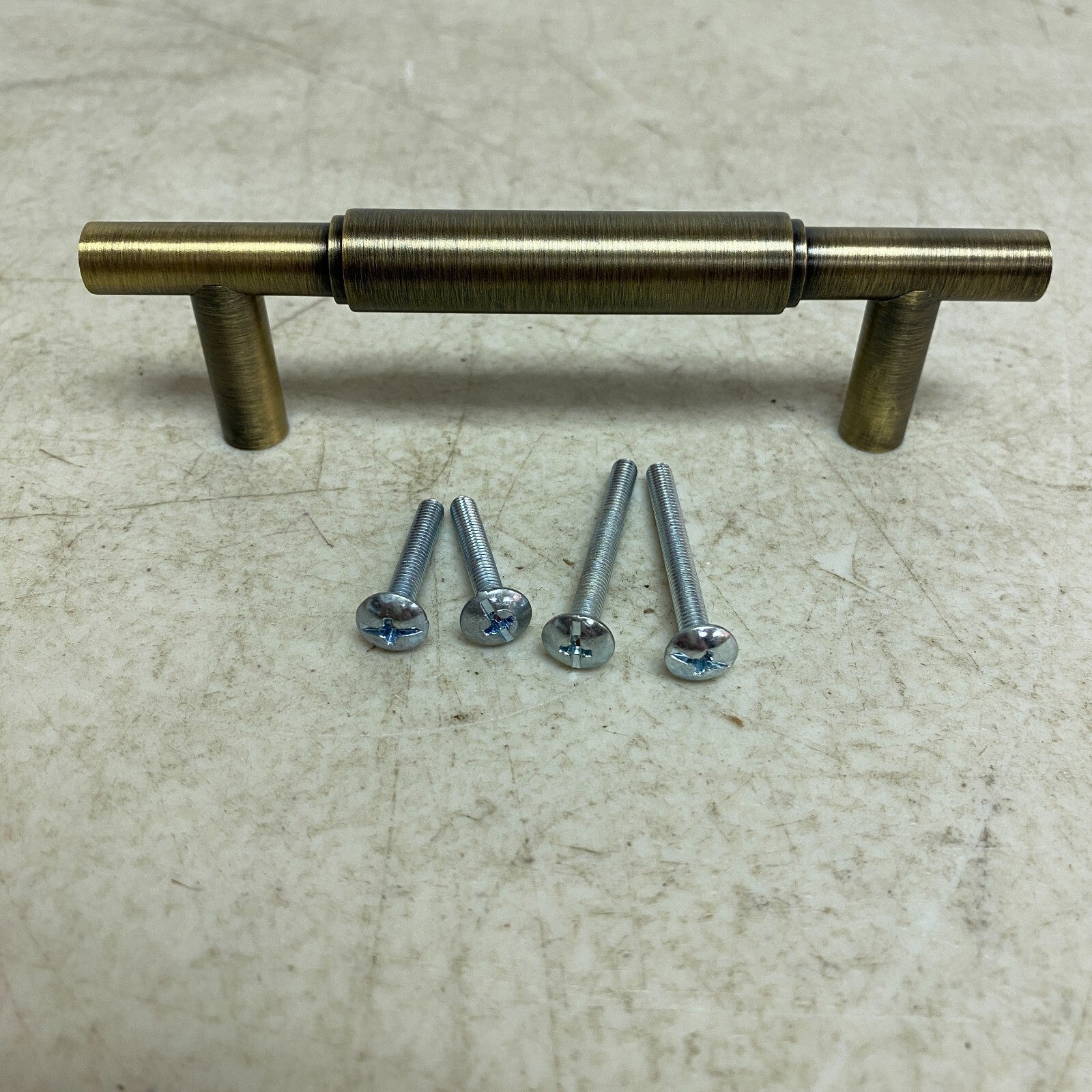 Signature Hardware 3-3/4" Colmar Solid Brass Cabinet Pull - Antique Brass