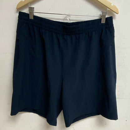 VRST Mens Elevate 8" inseam Run Shorts Darker Ardosia Blue Relaxed MAX231403