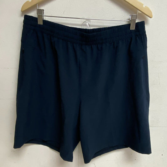 VRST Mens Elevate 8" inseam Run Shorts Darker Ardosia Blue Relaxed MAX231403