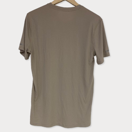 DSG Menâs Run Short Sleeve Tee Cobblestone Lightweight Breathable DAM12204