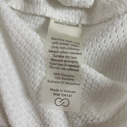 CALIA Womenâs High-Low Mesh Tank Top Pure White WAX31209 Sleeveless Activewear