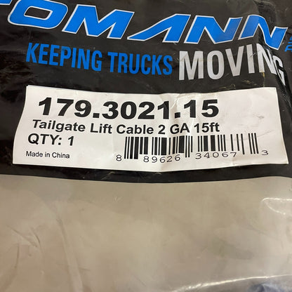 Automann Heavy-Duty 2 GA 15ft Tailgate Lift Cable  Model 179.3021.15