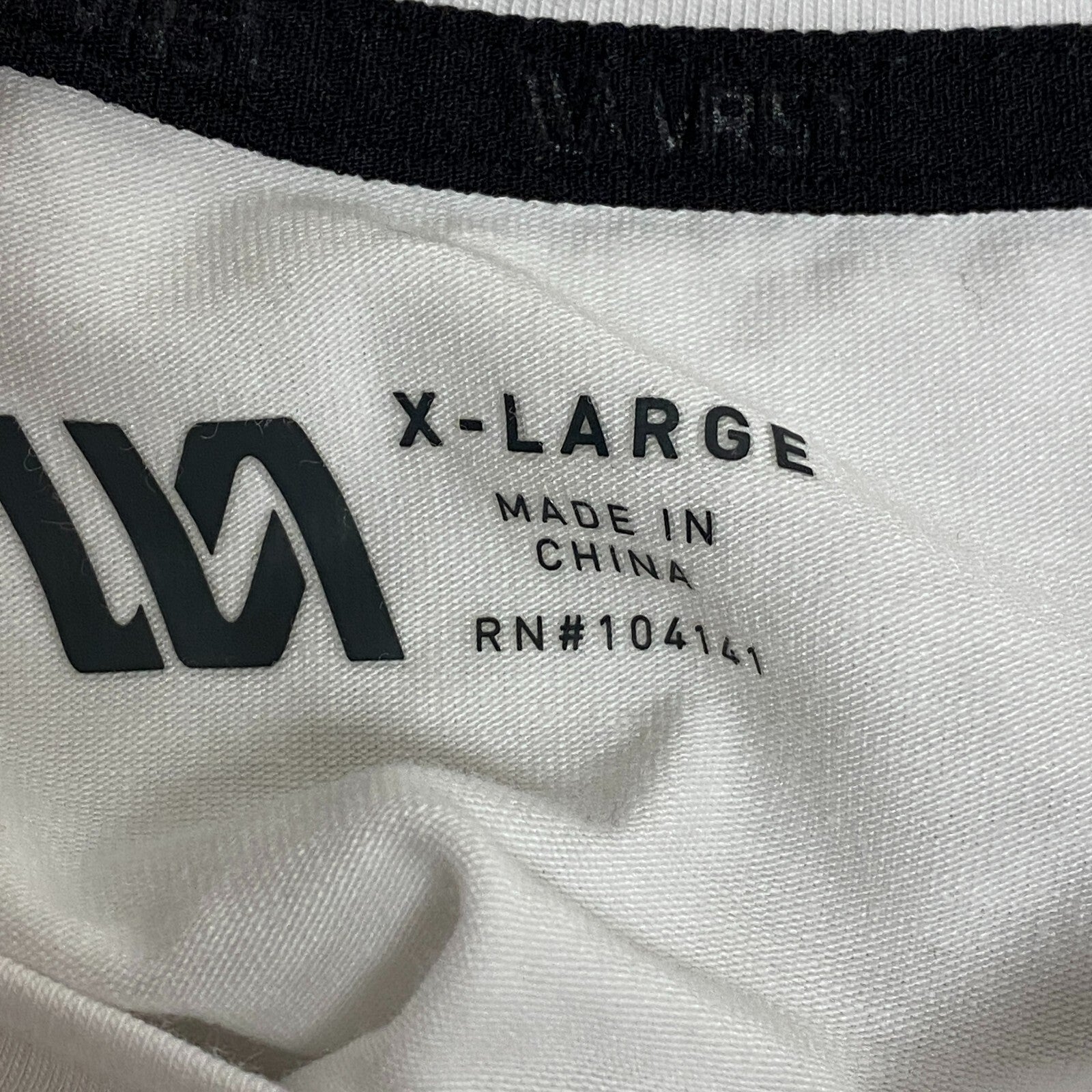 VRST Men's Essential Muscle Tank Pure White MAX232101GW Crew Neck Solid Fitness