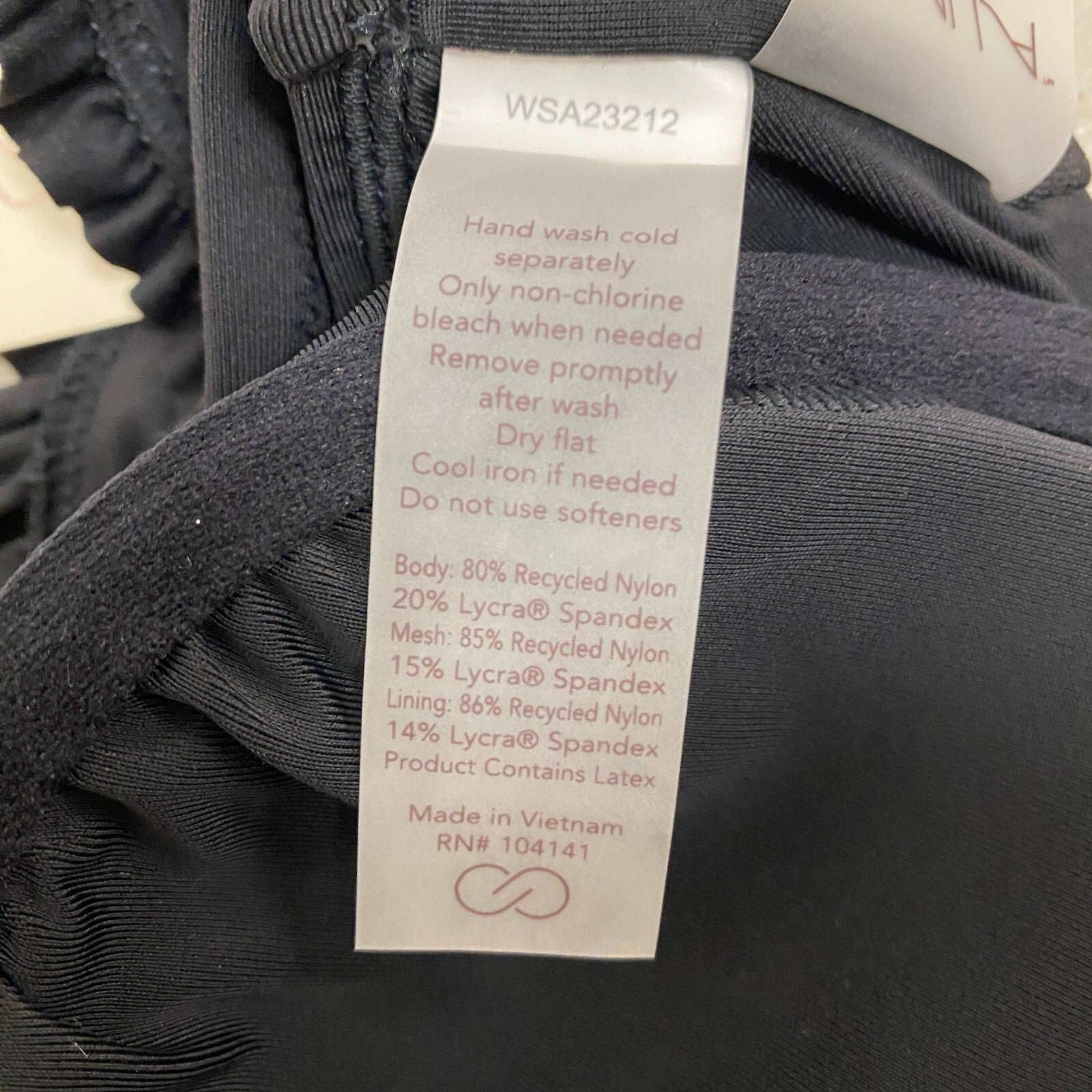 Calia Womens Smoked Strap Bikini Top Pure Black WSA23212