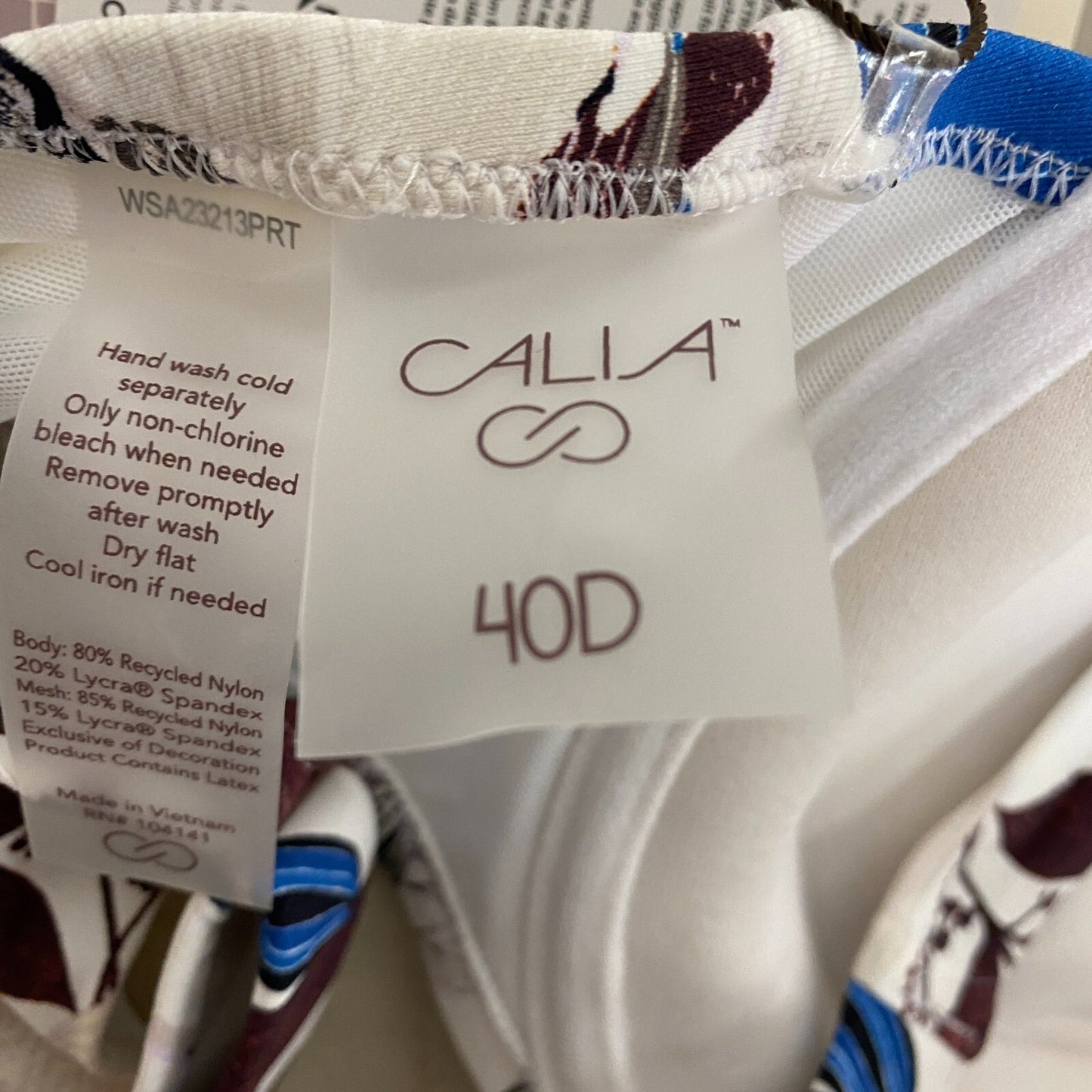 Calia Women's Underwire Bikini Top Island Botanical Multi WSA23213PRT