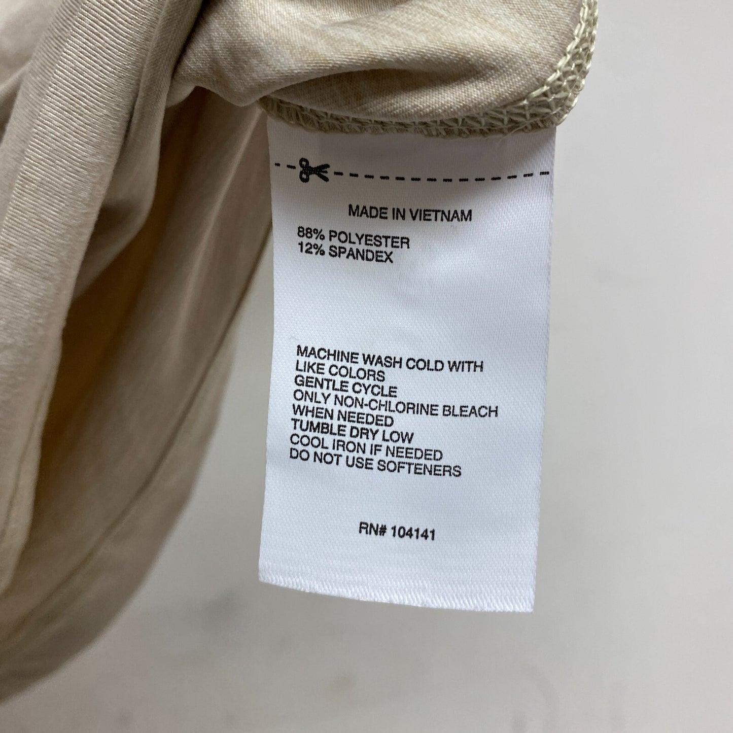 DSG Men's 365 Collection Short Sleeve Tee Light Sand/Pure White DAM21107 New!