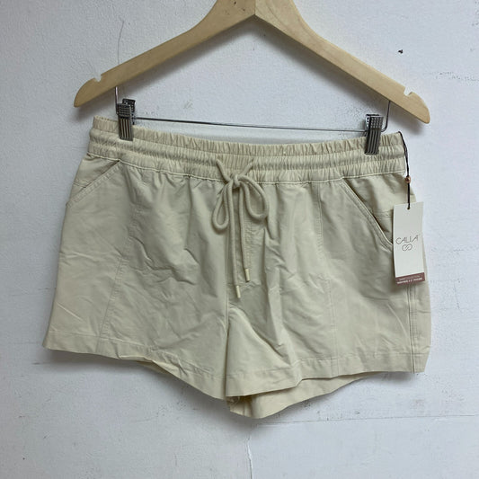 CALIA Women's High Waisted Swim Utility Board Short Light Sand WSA23507