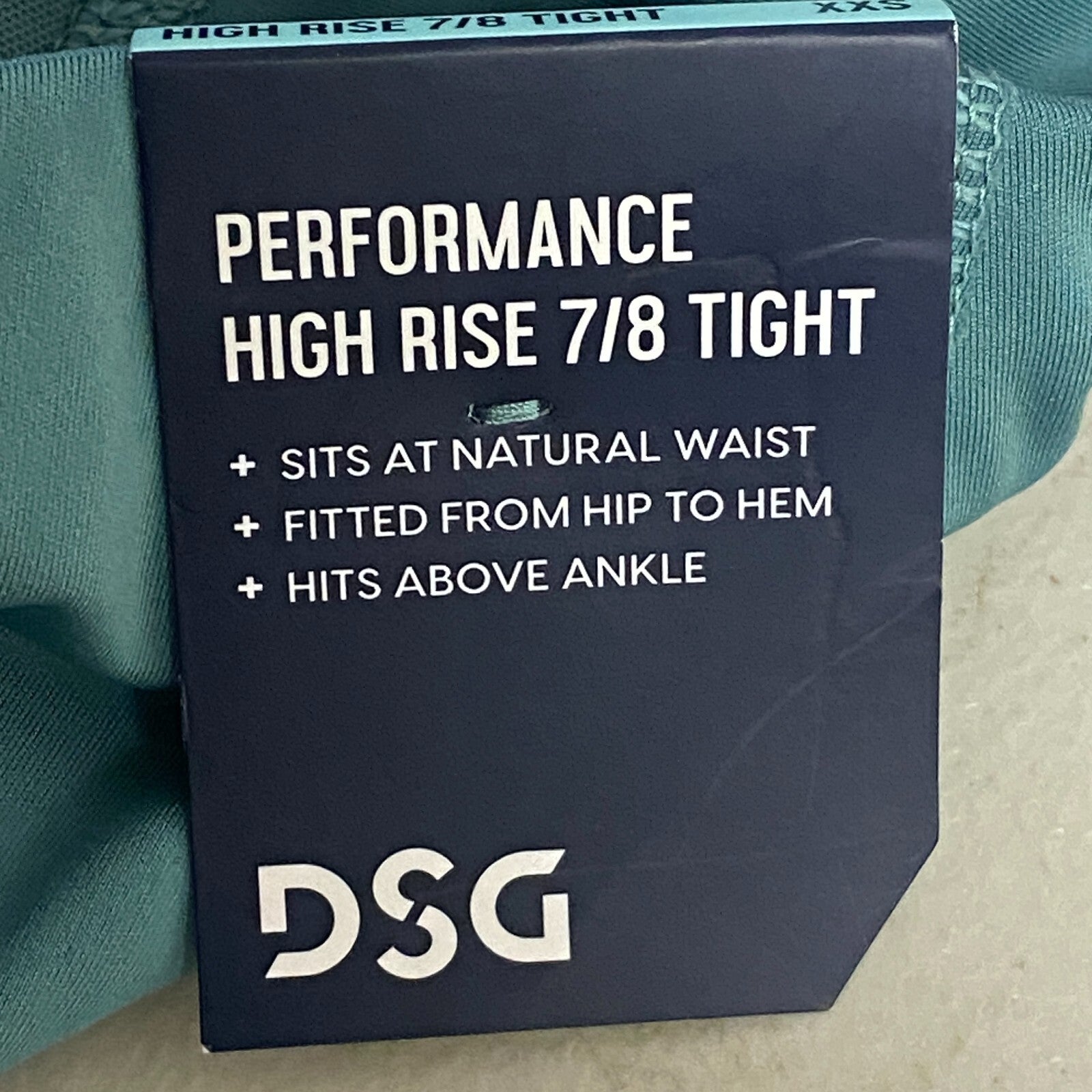 DSG Women's Running Performance High Rise 7/8 Legging Ankle Muted Algae DAW21210