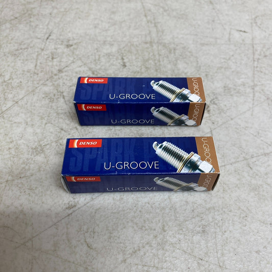 2-Pack DENSO T16PR-U Standard U-Groove Spark Plug 5025 Nickel .035" Taper Seat