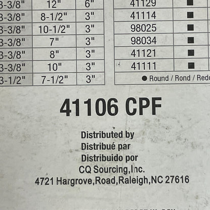 Carquest U-Bolt Kit 41106 Round Threaded Suspension Clamp