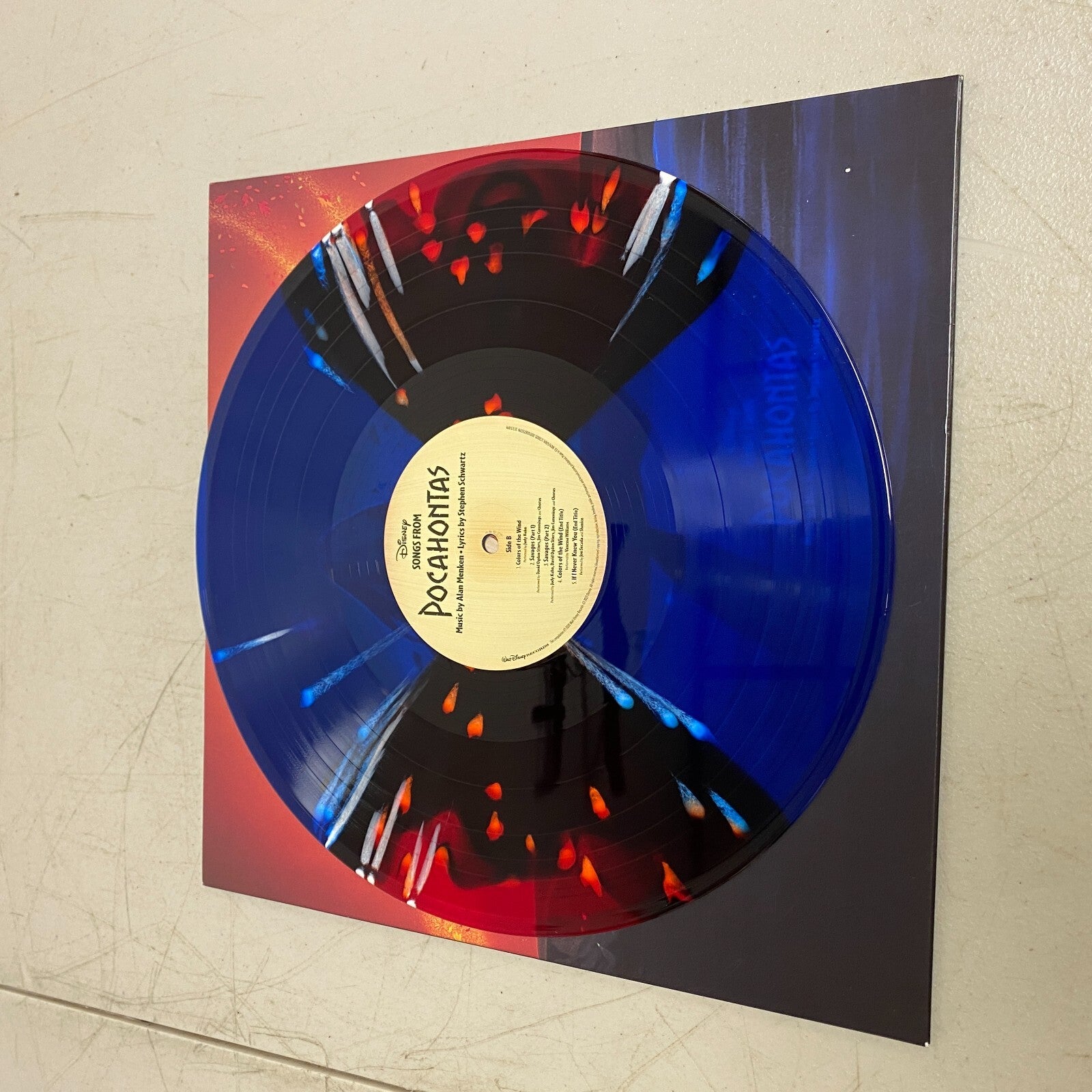 Disney Songs From Pocahontas Orignal Soundtrack vinyl