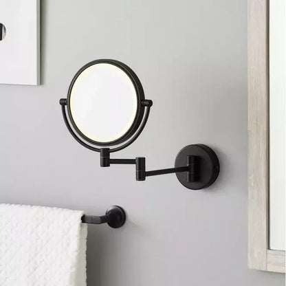 Signature Hardware R2008 LED Wall Mount Makeup Mirror E2 Escutcheon Rocker Switc
