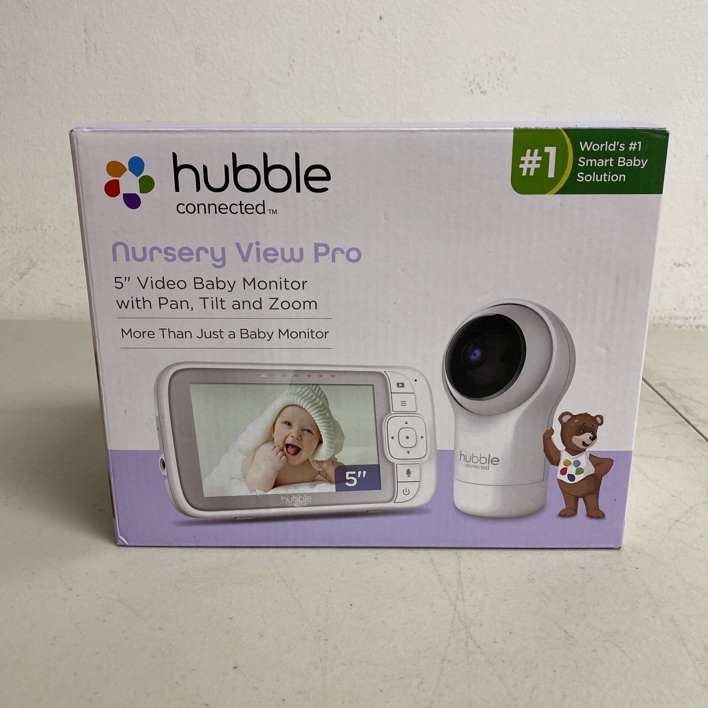 Hubble Connected Nursery View Pro 5" Video Baby Monitor Camera With Sounds